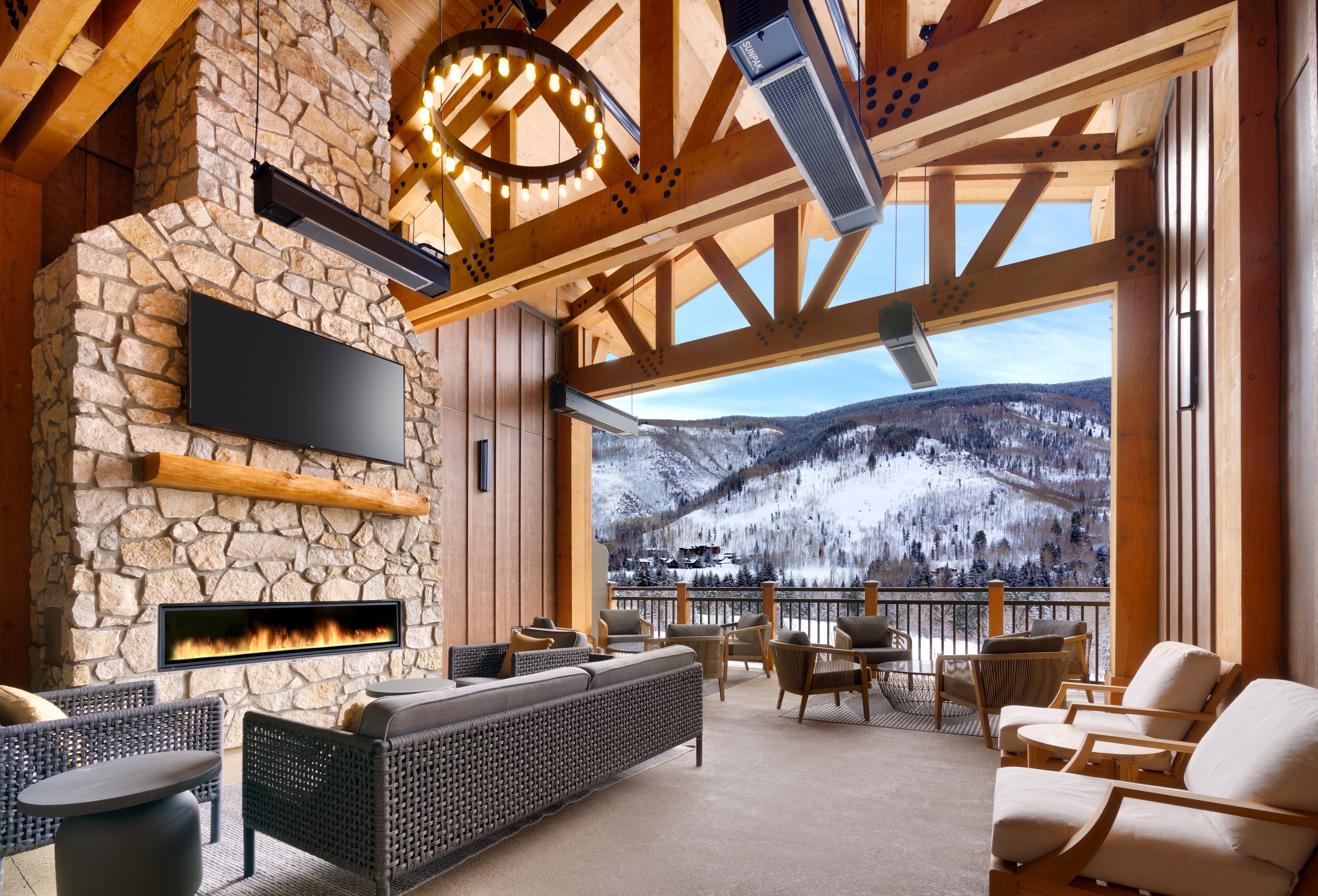 Balcony In Vail Colorado at the residence inn by marriott vail